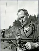 Montering av kontaktledning.