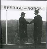 Från invigningen av elektrifieringen Järpen - Storlien vid norsk/svenska gränsen.