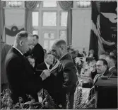 Medaljutdelning vid invigningslunchen i Västerås.