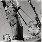 Elektrifieringsarbete vid Forsmo.