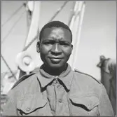 Krigsfånge ombord på S/S Drottning Wictoria.