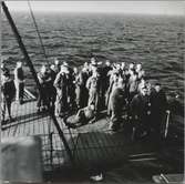 Engelska krigsfångar ombord på S/S Drottning Wictoria.