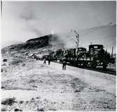 Bild tagen i samband med brand i tåg och snögalleri vid Riksgränsen.