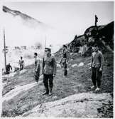 Brand i tåg och snögalleri vid Riksgränsen.