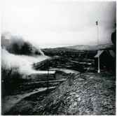 Brand i tåg och snögalleri vid Riksgränsen