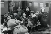 Finska flyktingar i Haparanda, hösten 1944.