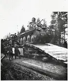 Lossning av stridsvagn modell 41.