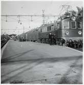 Snälltåg, Statens Järnvägar, SJ F 603 på Hallsbergs station.