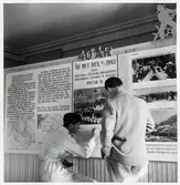 Arbete med utställning till Riksgränsbanan 40 år.