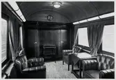 Salong i Kung Gustaf V:s vagn. SJ A03 2904. Statens Järnvägar.