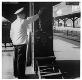 Signalskåp för avgång.