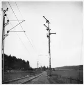 Semafor på linjen vid Läggesta.