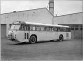 Scania-Vabis BF 63. Stockholms Läns Omnibuss, SLO. (Stockholm-Roslagens Järnväg, SRJ).