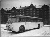 Volvo B 532. Stockholms Läns Omnibuss AB, SLO (Stockholm-Roslagens Järnväg, SRJ).