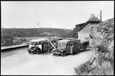 Bussar vid Dingle station. Statens Järnvägar, SJ.