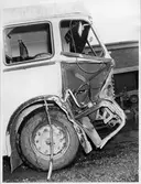 Krockskadad buss. Statens Järnvägar, SJ buss 1893.