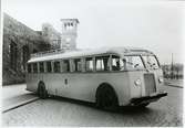 Statens Järnvägar, SJ buss utanför Malmö Centralstation.