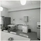 Busspersonalens matrum med förvaringsskåp.