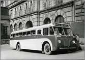 Statens Järnvägar, SJ buss 1882 i Stockholm inför Parisresa.