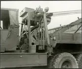 Statens Järnvägar´s bärgningsbil vid Hagalund.