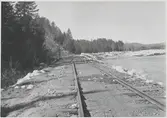 Efter översvämning i Dalälven vid Oxberg 1942.