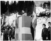 Generaldirektör Erik Gustaf Johan Upmark invigningstalar i Åre.