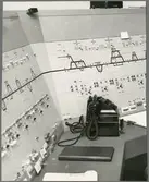 Detaljbild på telefon och Trafikaktiebolaget Grängesberg–Oxelösunds Järnvägar, TGOJ Fjärrställverk