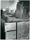 Skrotupplag vid Trafikaktiebolaget Grängesberg–Oxelösunds Järnvägar, TGOJ.