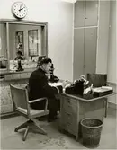 Emil Klerhult, platsföreståndare vid stationen i Vrena.