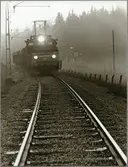 Trafikaktiebolaget Grängesberg–Oxelösunds Järnvägar, TGOJ Hg 203 vid underhåll av sträckan mellan Harsjön och Bälgviken 1967.