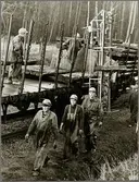 Underhåll av sträckan mellan Harsjön och Bälgviken 1967.