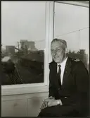 Stins O Fredriksson i ställverket på Grängesberg malmbangård.