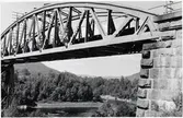 Järnvägsbron över Indalsälven på linjen mellan Ragunda och Bispgården.