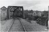 Bohusbanan, järnvägsbro över Bäveån på linjen mellan Uddevalla och Ljungskile.