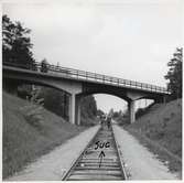 Vägbro på linjen mellan Hudiksvall och Sundsvall C.