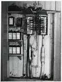 Kopplingsskåp för telefonkablar.