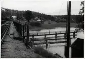 Svängbara järnvägsbron vid Stäket, på sträckan mellan Stäket och Kungsängen.
