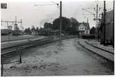 Bangården vid Herrljunga station.