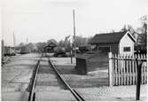 Bangården vid Växjö station.