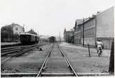 Bangården vid Lysekil station.