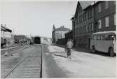 Bangården vid Lysekil station.