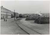 Bangården vid Lysekil station.