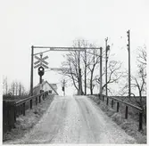 Plankorsning vid Henninge, på linjen mellan Höör och Stehag.