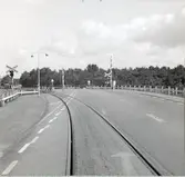 Järnvägsövergång vid Klaffbron sedd från Ljunghusen. På linjen mellan Höllviksnäs - Ljunghusen.