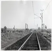 Järnvägsövergång i Hagbo, sedd från spåret.