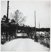 Järnvägsövergång i Bruzaholm.