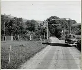 Järnvägsövergång vid Korröd på linjen mellan Båstad och Grevie.