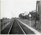 Järnvägsövergång vid Skälderviken.