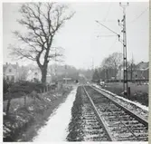 Järnvägsövergång vid Södra vägen på linjen mellan Skälderviken och Spannarp.