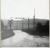 Järnvägsövergång vid Spannarp på linjen mellan Ängelholm och Åstorp.